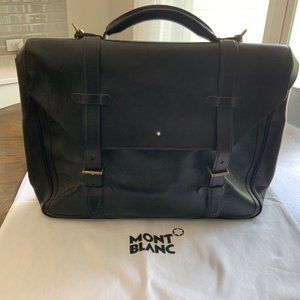 MontBlanc Heritage 1926 Messenger Brown Leather Bag with Dust Bag